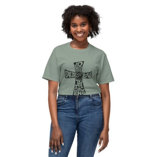 Hope - Faith - Love - Joy - Peace - Unisex T-shirt - Image 55