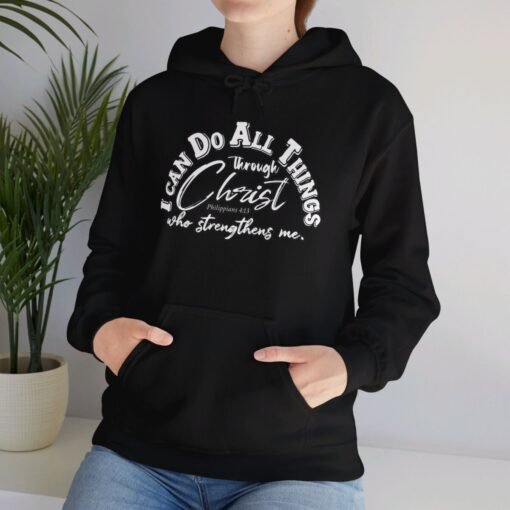 I Can Do All Things Printed Hoodie - Cozy Printed Hoodie - Unisex Heavy Blend Hooded Sweatshirt - Casual Wear - Image 14