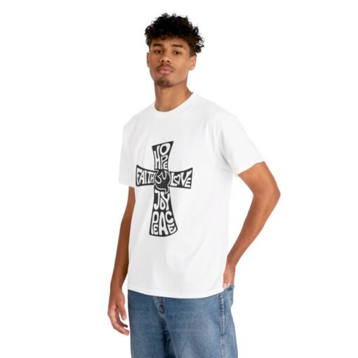 Faith Hope and Love Printed Tee - Unisex Heavy Cotton T-Shirt - Casual Wear - Image 15