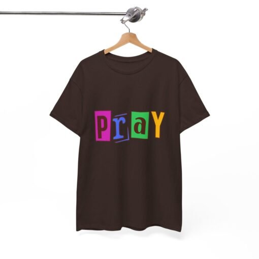 Pray Printed Tee - Unisex Heavy Cotton T-Shirt - Casual Wear - Religious tee - Image 251