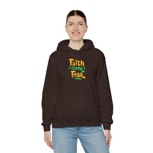 Faith Over Fear Printed Hoodie - Cozy Printed Hoodie - Unisex Heavy Blend Hooded Sweatshirt - Casual Wear - Image 22