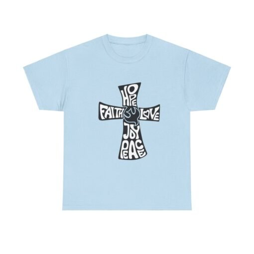 Faith Hope and Love Printed Tee - Unisex Heavy Cotton T-Shirt - Casual Wear - Image 272