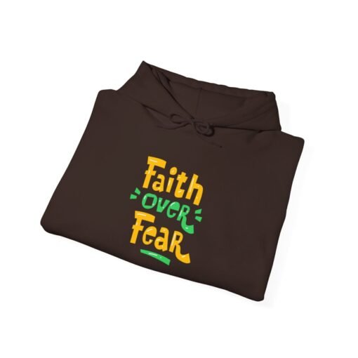 Faith Over Fear Printed Hoodie - Cozy Printed Hoodie - Unisex Heavy Blend Hooded Sweatshirt - Casual Wear - Image 18