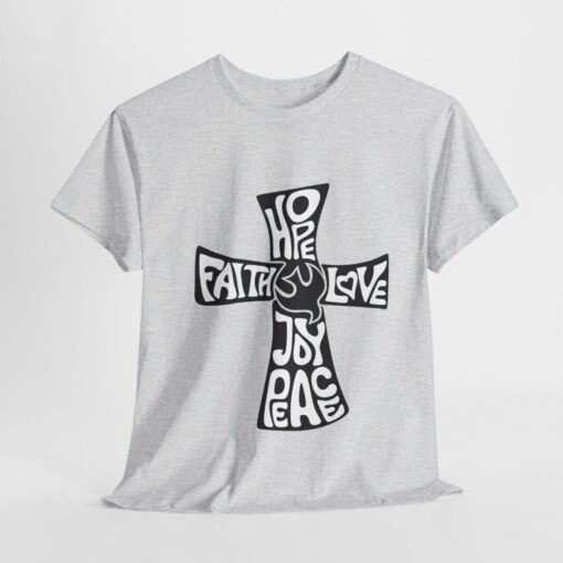 Faith Hope and Love Printed Tee - Unisex Heavy Cotton T-Shirt - Casual Wear - Image 34