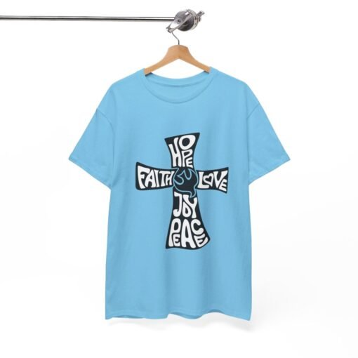 Faith Hope and Love Printed Tee - Unisex Heavy Cotton T-Shirt - Casual Wear - Image 251