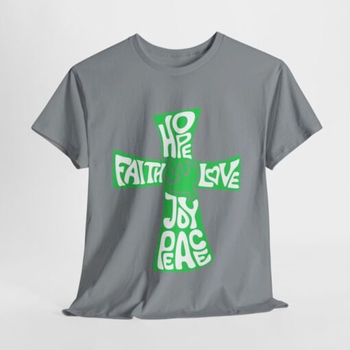 Faith Hope and Love Printed Tee - Unisex Heavy Cotton T-Shirt - Casual Wear - Unique Graphic Tee - Image 223