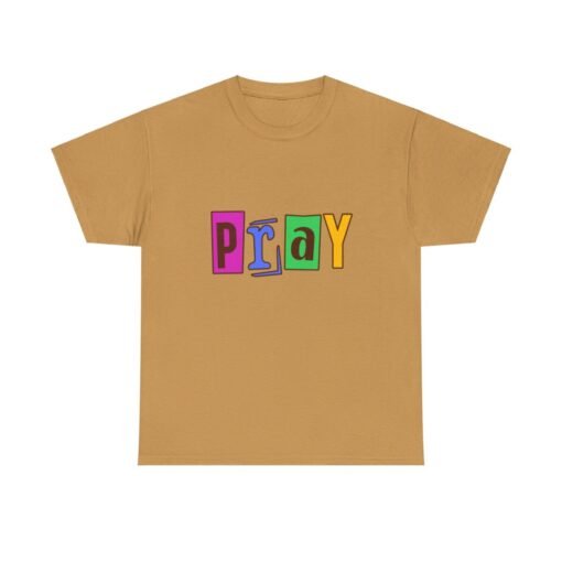 Pray Printed Tee - Unisex Heavy Cotton T-Shirt - Casual Wear - Religious tee - Image 218