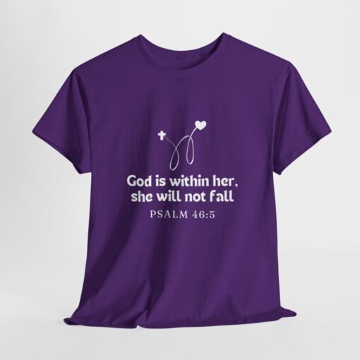 God is Within Her Unisex Tee - Graphic Printed Tshirt, Religious Cotton Top - Image 223