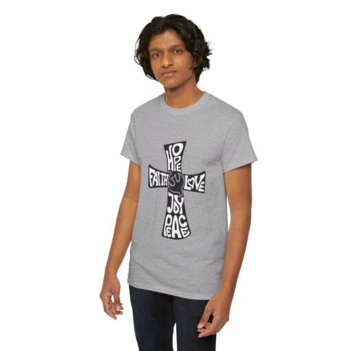 Faith Hope and Love Printed Tee - Unisex Heavy Cotton T-Shirt - Casual Wear - Image 155