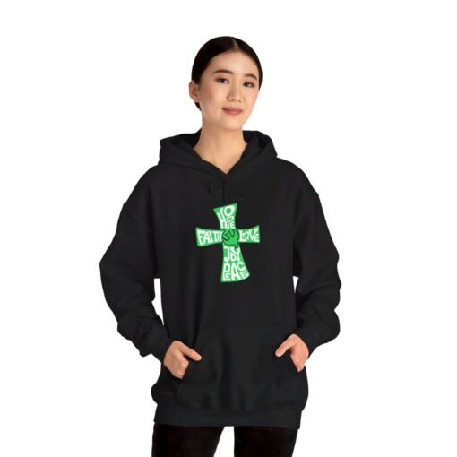 Hope Faith and Love Hoodie – Religious Apparel for Men & Women - Image 7