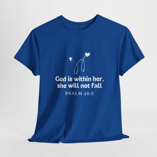 God is Within Her Unisex Tee - Graphic Printed Tshirt, Religious Cotton Top - Image 169