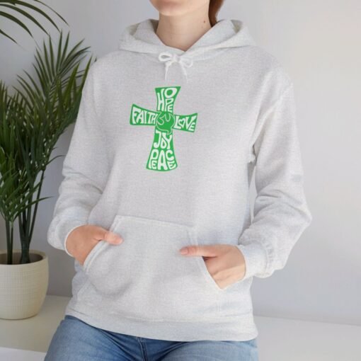 Hope Faith and Love Hoodie – Religious Apparel for Men & Women - Image 27