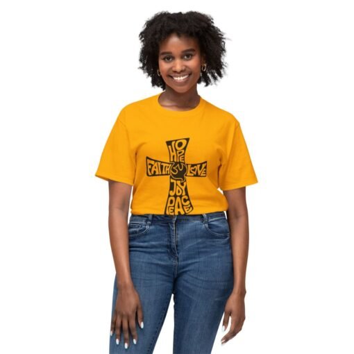 Hope - Faith - Love - Joy - Peace - Unisex T-shirt - Image 31