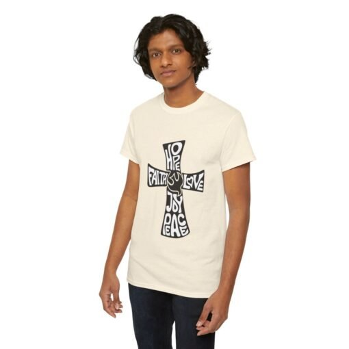 Faith Hope and Love Printed Tee - Unisex Heavy Cotton T-Shirt - Casual Wear - Image 182