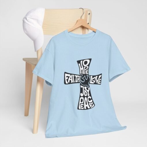 Faith Hope and Love Printed Tee - Unisex Heavy Cotton T-Shirt - Casual Wear - Image 279