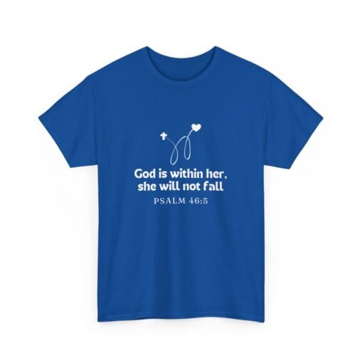 God is Within Her Unisex Tee - Graphic Printed Tshirt, Religious Cotton Top - Image 166