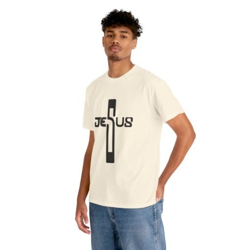 Jesus Printed Tee - Unisex Heavy Cotton T-Shirt - Casual Wear - Image 204