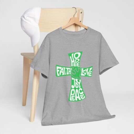 Faith Hope and Love Printed Tee - Unisex Heavy Cotton T-Shirt - Casual Wear - Unique Graphic Tee - Image 171