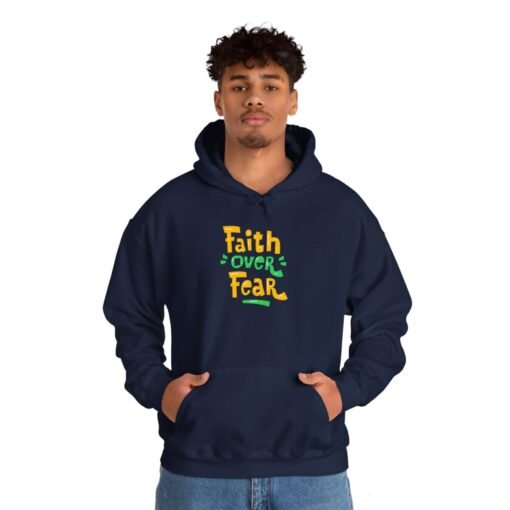 Faith Over Fear Printed Hoodie - Cozy Printed Hoodie - Unisex Heavy Blend Hooded Sweatshirt - Casual Wear - Image 34