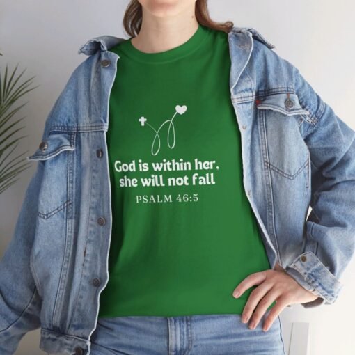 God is Within Her Unisex Tee - Graphic Printed Tshirt, Religious Cotton Top - Image 77