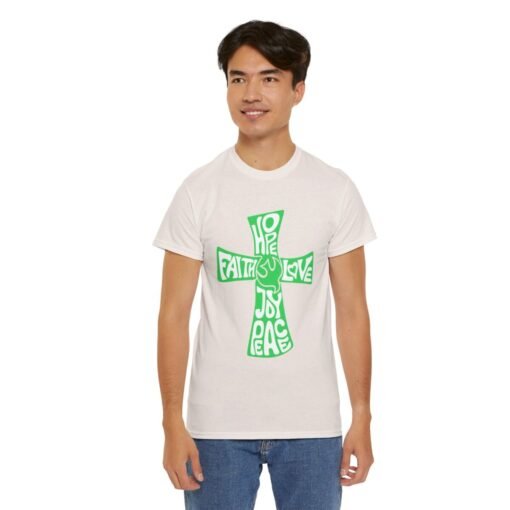 Faith Hope and Love Printed Tee - Unisex Heavy Cotton T-Shirt - Casual Wear - Unique Graphic Tee - Image 157