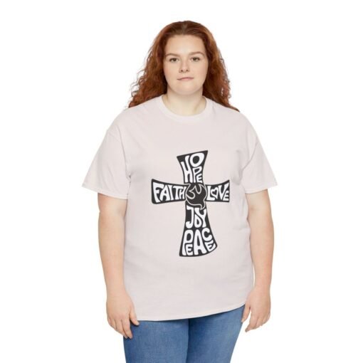 Faith Hope and Love Printed Tee - Unisex Heavy Cotton T-Shirt - Casual Wear - Image 124