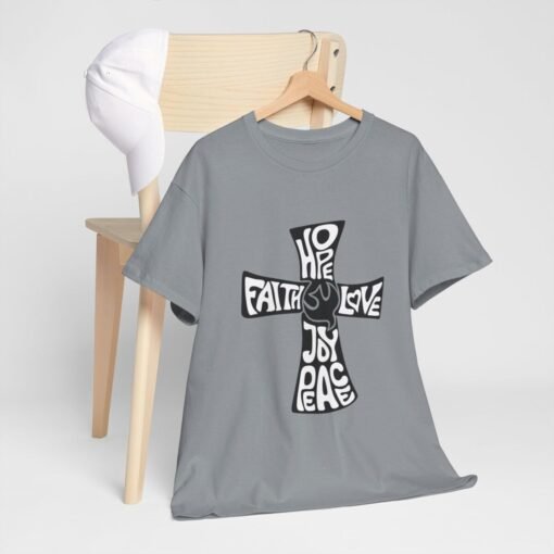 Faith Hope and Love Printed Tee - Unisex Heavy Cotton T-Shirt - Casual Wear - Image 198