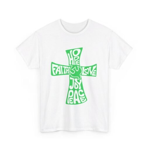 Faith Hope and Love Printed Tee - Unisex Heavy Cotton T-Shirt - Casual Wear - Unique Graphic Tee - Image 31