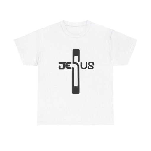 Jesus Printed Tee - Unisex Heavy Cotton T-Shirt - Casual Wear - Image 2