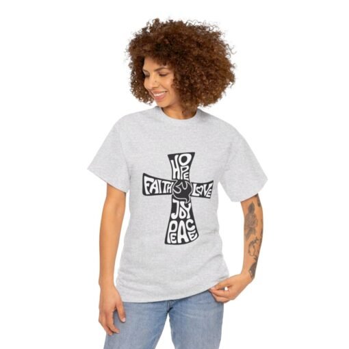 Faith Hope and Love Printed Tee - Unisex Heavy Cotton T-Shirt - Casual Wear - Image 66