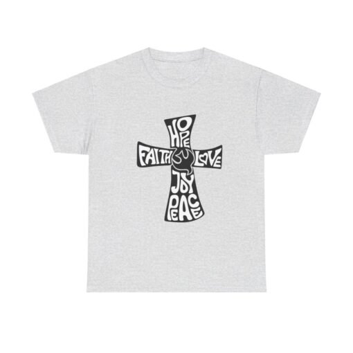 Faith Hope and Love Printed Tee - Unisex Heavy Cotton T-Shirt - Casual Wear - Image 29