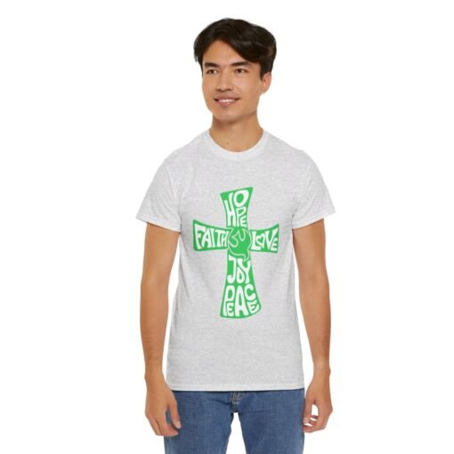 Faith Hope and Love Printed Tee - Unisex Heavy Cotton T-Shirt - Casual Wear - Unique Graphic Tee - Image 103