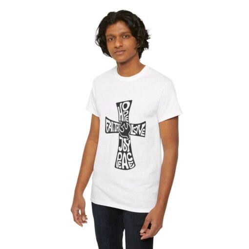 Faith Hope and Love Printed Tee - Unisex Heavy Cotton T-Shirt - Casual Wear - Image 20