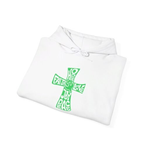Hope Faith and Love Hoodie – Religious Apparel for Men & Women - Image 18