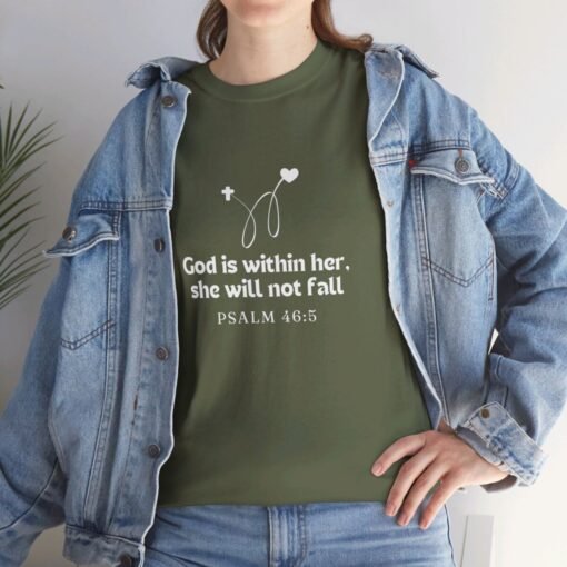 God is Within Her Unisex Tee - Graphic Printed Tshirt, Religious Cotton Top - Image 50