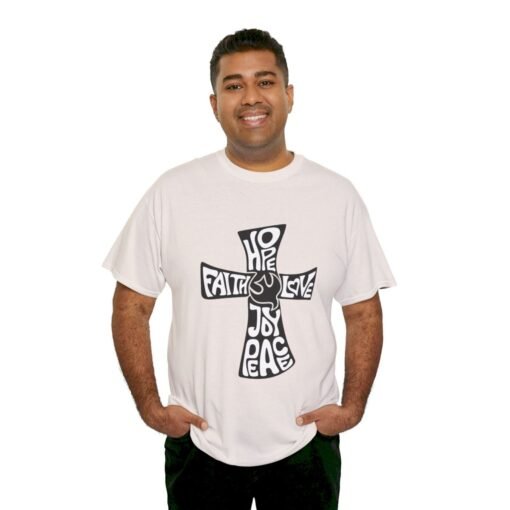 Faith Hope and Love Printed Tee - Unisex Heavy Cotton T-Shirt - Casual Wear - Image 126