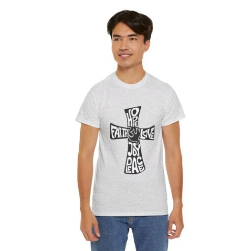 Faith Hope and Love Printed Tee - Unisex Heavy Cotton T-Shirt - Casual Wear - Image 28