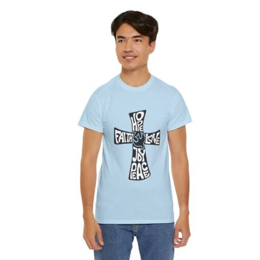 Faith Hope and Love Printed Tee - Unisex Heavy Cotton T-Shirt - Casual Wear - Image 271