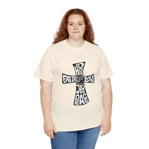 Faith Hope and Love Printed Tee - Unisex Heavy Cotton T-Shirt - Casual Wear - Image 178