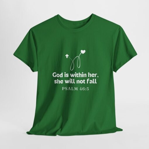 God is Within Her Unisex Tee - Graphic Printed Tshirt, Religious Cotton Top - Image 61