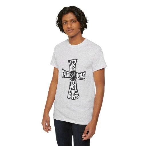 Faith Hope and Love Printed Tee - Unisex Heavy Cotton T-Shirt - Casual Wear - Image 74