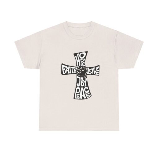 Faith Hope and Love Printed Tee - Unisex Heavy Cotton T-Shirt - Casual Wear - Image 110