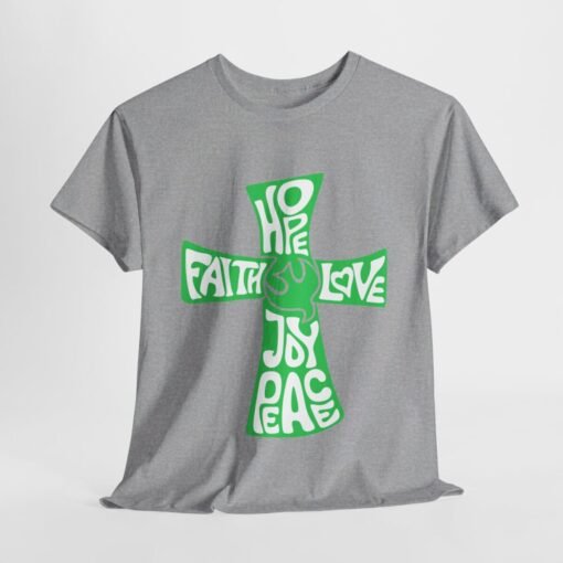 Faith Hope and Love Printed Tee - Unisex Heavy Cotton T-Shirt - Casual Wear - Unique Graphic Tee - Image 169