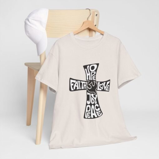 Faith Hope and Love Printed Tee - Unisex Heavy Cotton T-Shirt - Casual Wear - Image 117