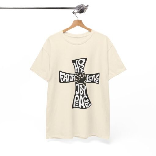 Faith Hope and Love Printed Tee - Unisex Heavy Cotton T-Shirt - Casual Wear - Image 170