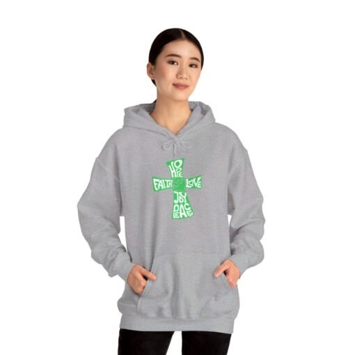 Hope Faith and Love Hoodie – Religious Apparel for Men & Women - Image 46