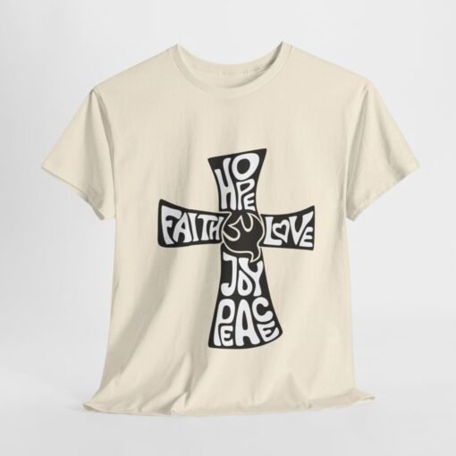 Faith Hope and Love Printed Tee - Unisex Heavy Cotton T-Shirt - Casual Wear - Image 169