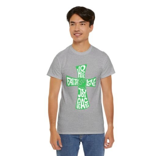 Faith Hope and Love Printed Tee - Unisex Heavy Cotton T-Shirt - Casual Wear - Unique Graphic Tee - Image 184