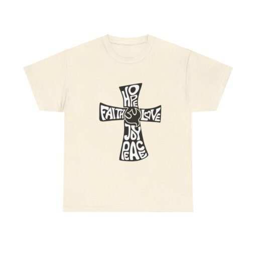 Faith Hope and Love Printed Tee - Unisex Heavy Cotton T-Shirt - Casual Wear - Image 164