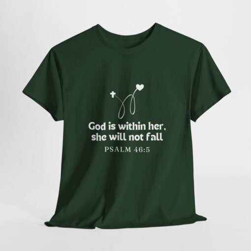 God is Within Her Unisex Tee - Graphic Printed Tshirt, Religious Cotton Top - Image 88